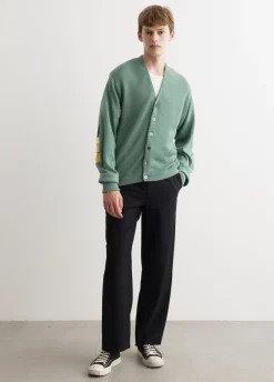 10G Eco Knit Elbow Coneybowy Short Cardigan