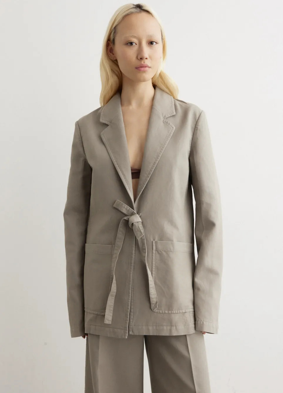 Garment Dyed Cotton Blazer