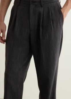 George Tweed Two Tuck Pants