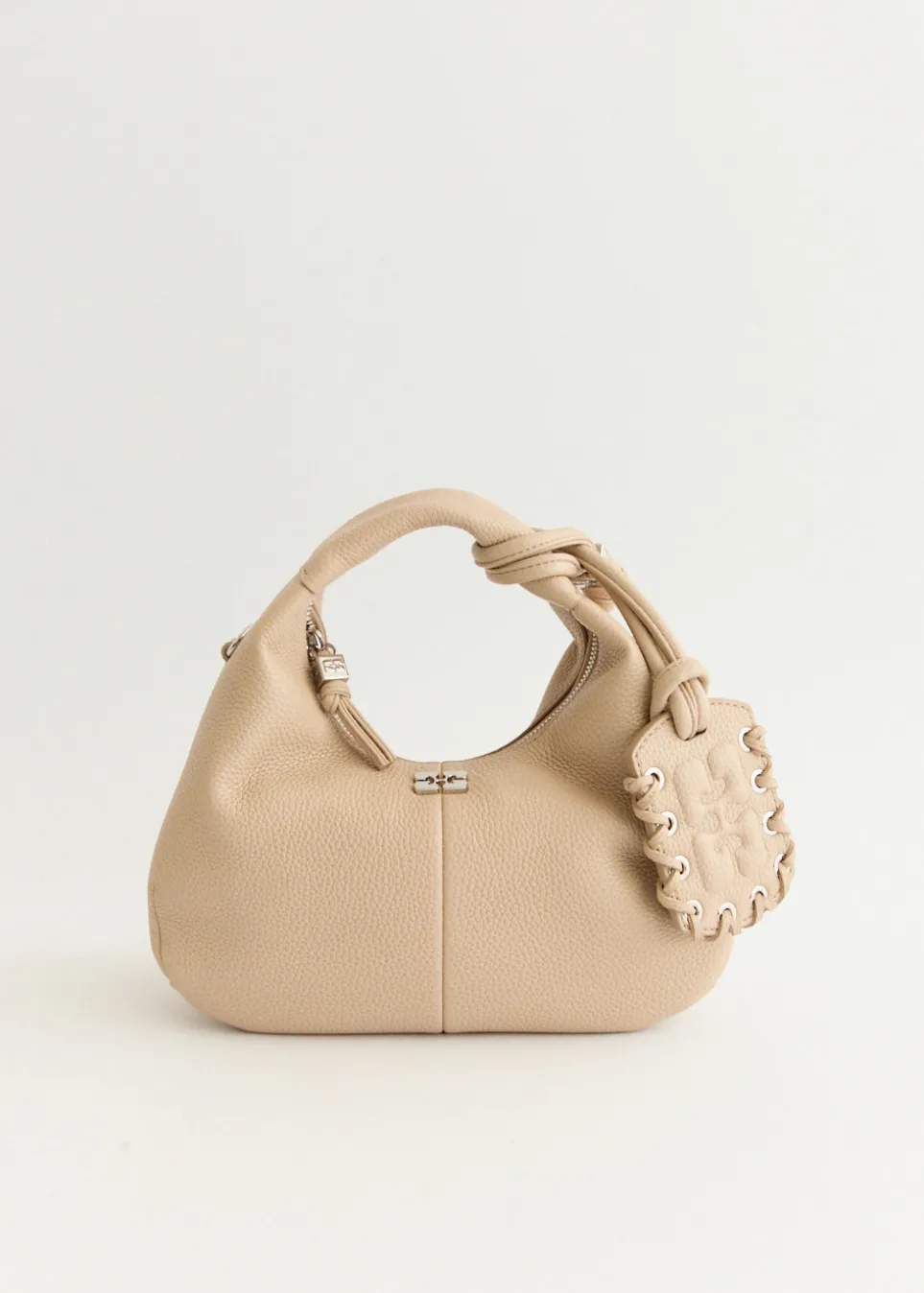 Grained Mini Hobo Bag