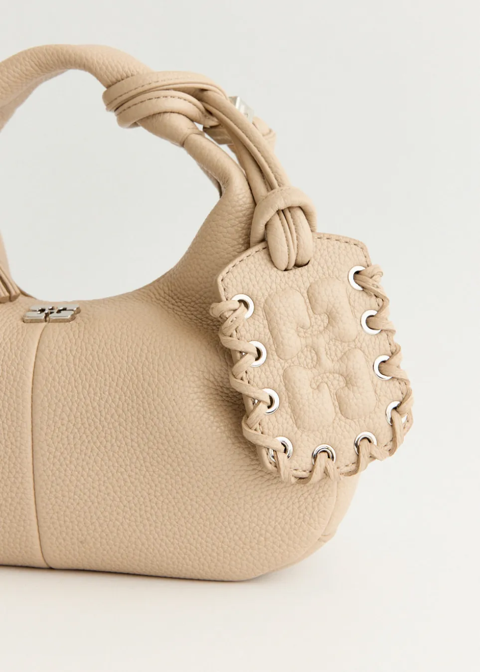 Grained Mini Hobo Bag