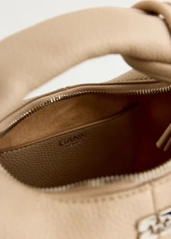 Grained Mini Hobo Bag