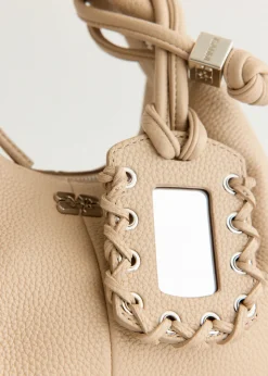 Grained Mini Hobo Bag