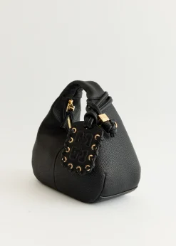 Grained Mini Hobo Bag