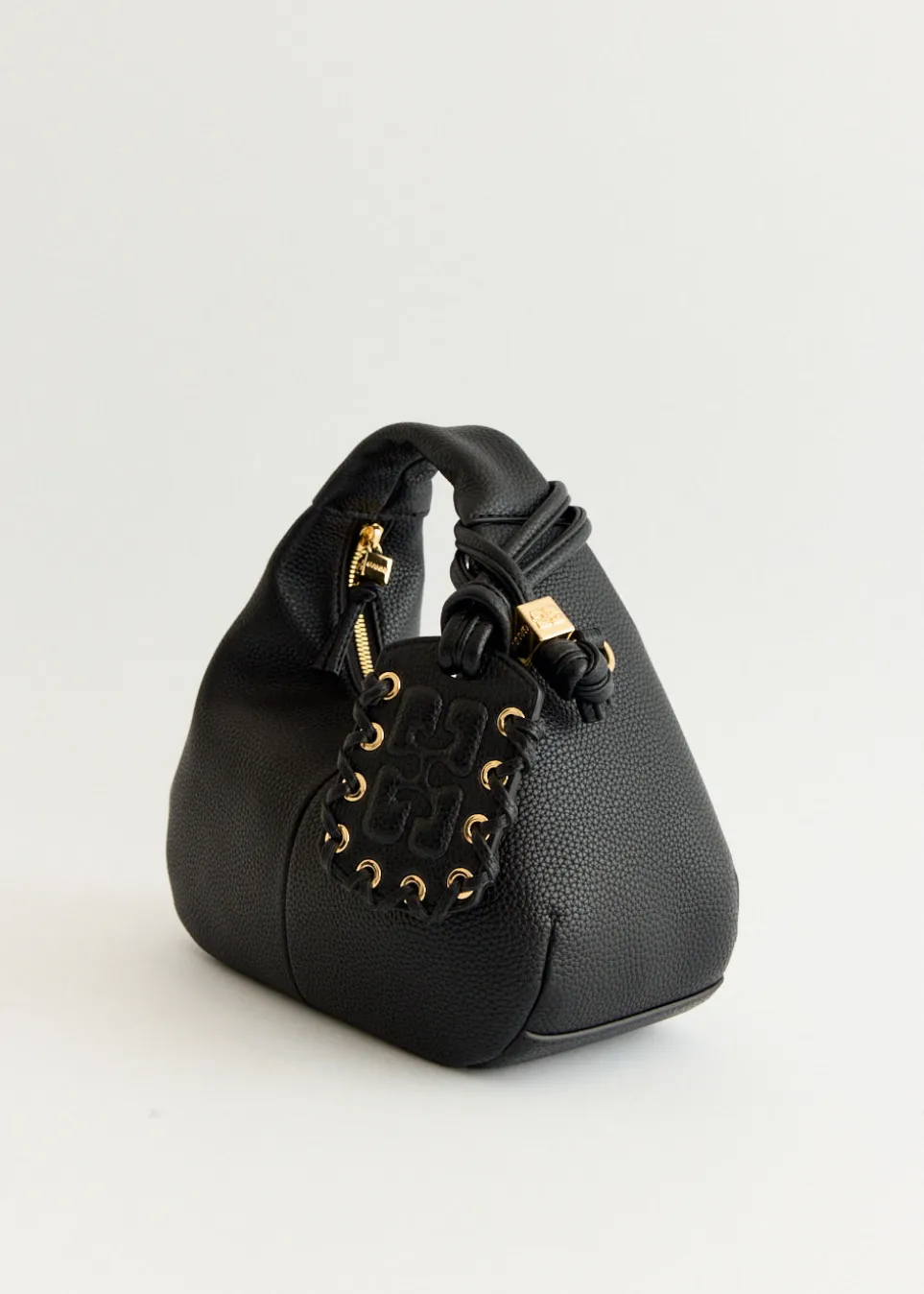 Grained Mini Hobo Bag