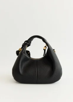 Grained Mini Hobo Bag