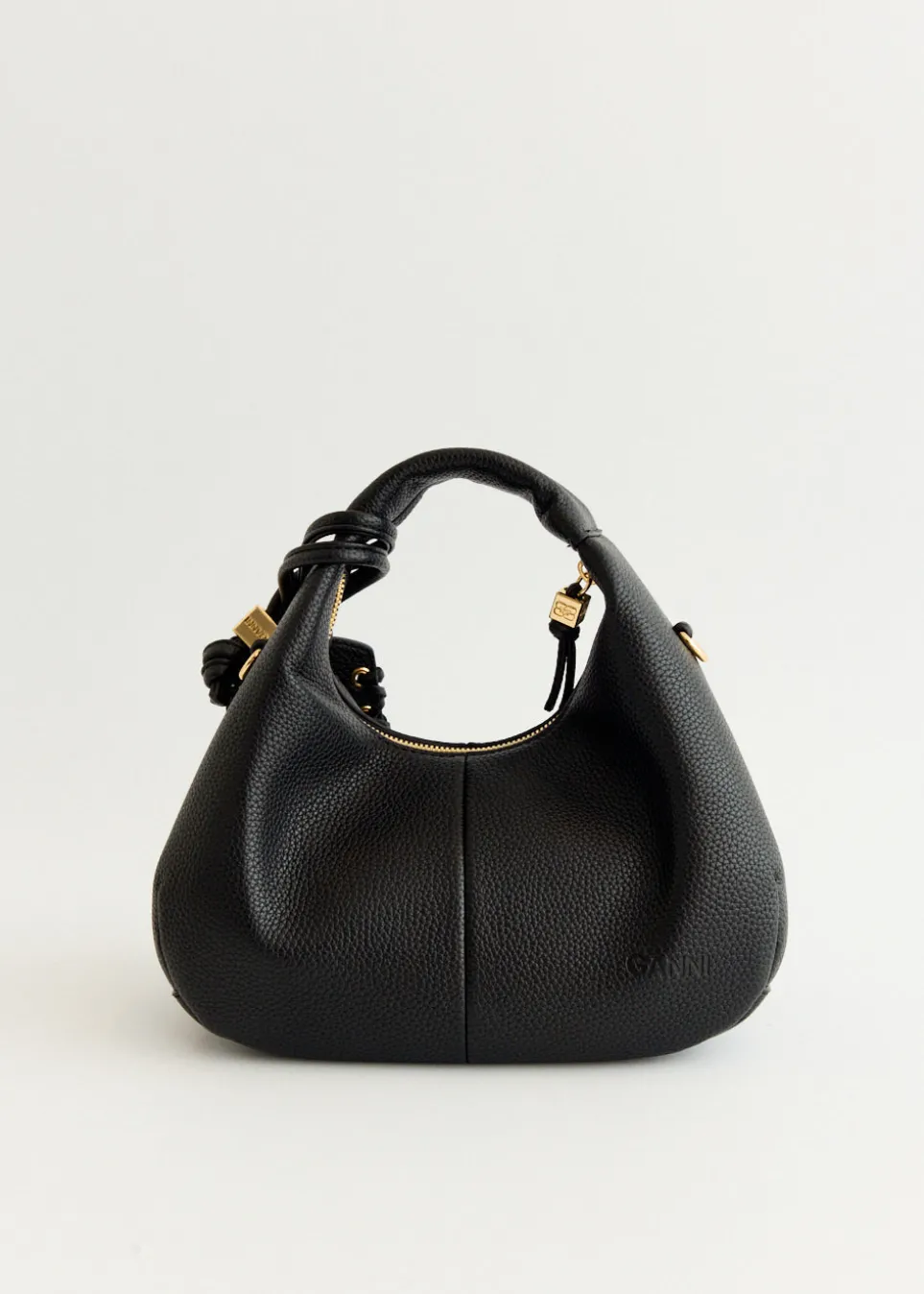 Grained Mini Hobo Bag