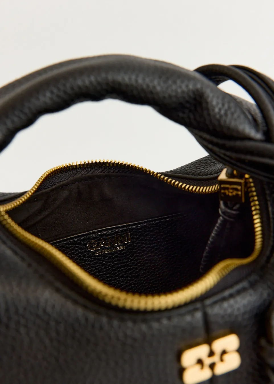 Grained Mini Hobo Bag