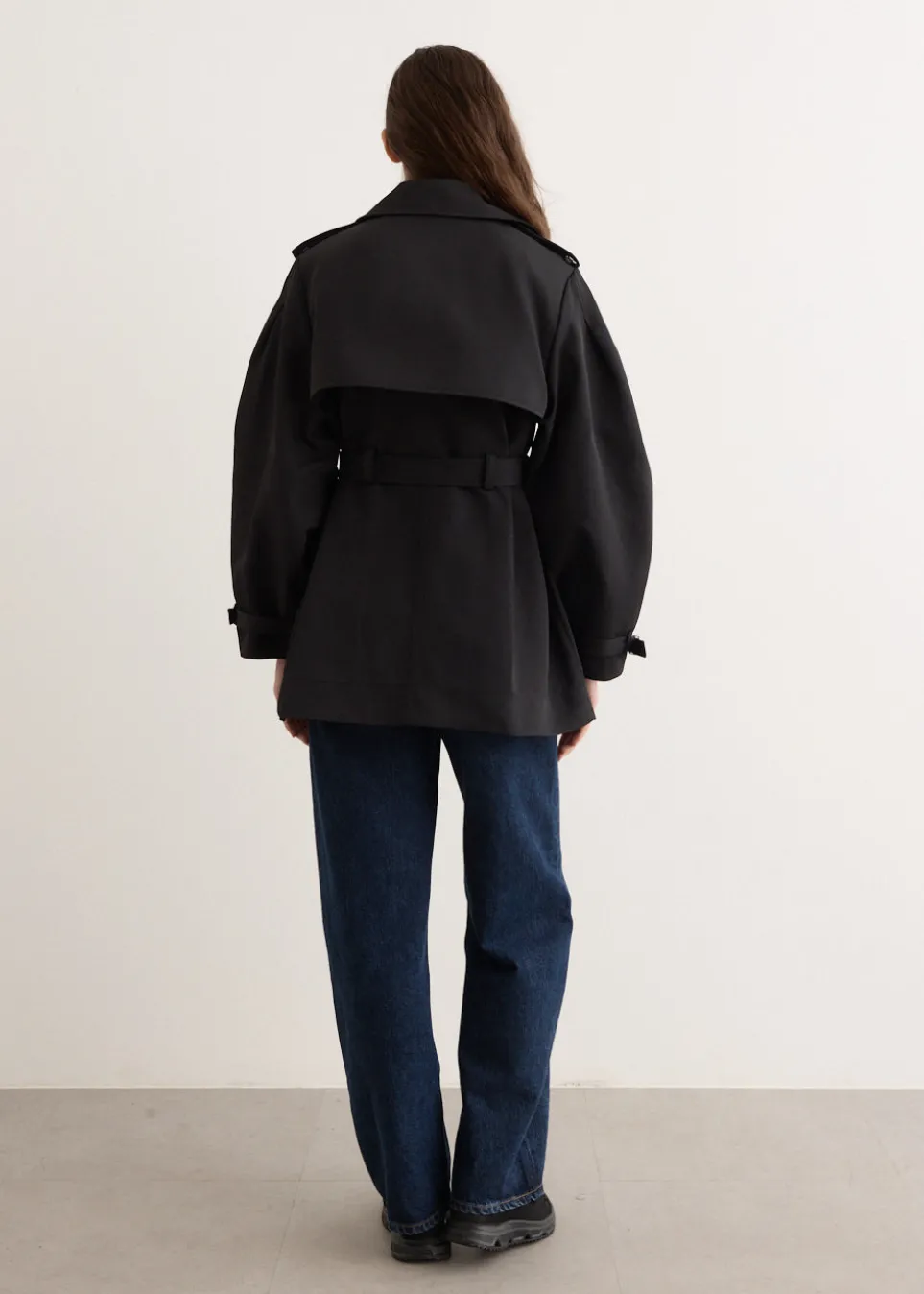 Heavy Twill Midi Trench Coat