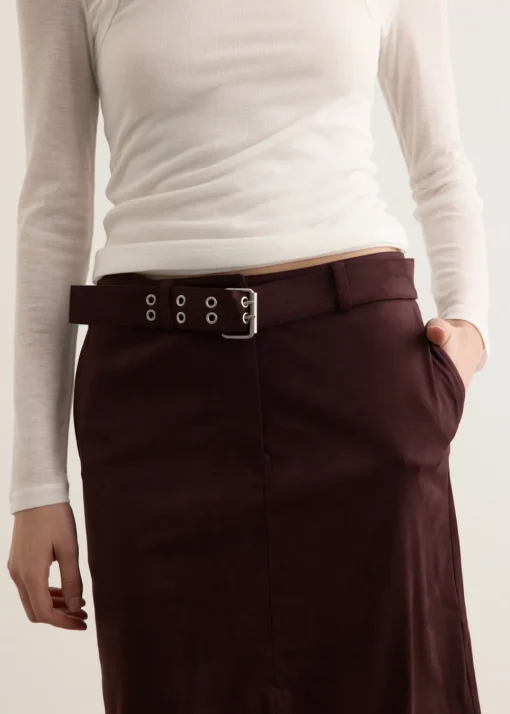 Imposter Suede Skirt
