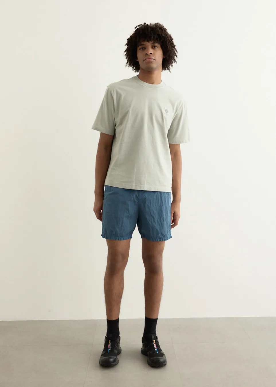 Iridescent Nylon Shorts