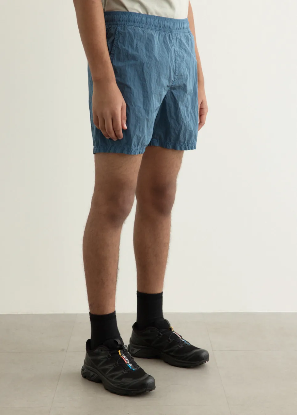 Iridescent Nylon Shorts
