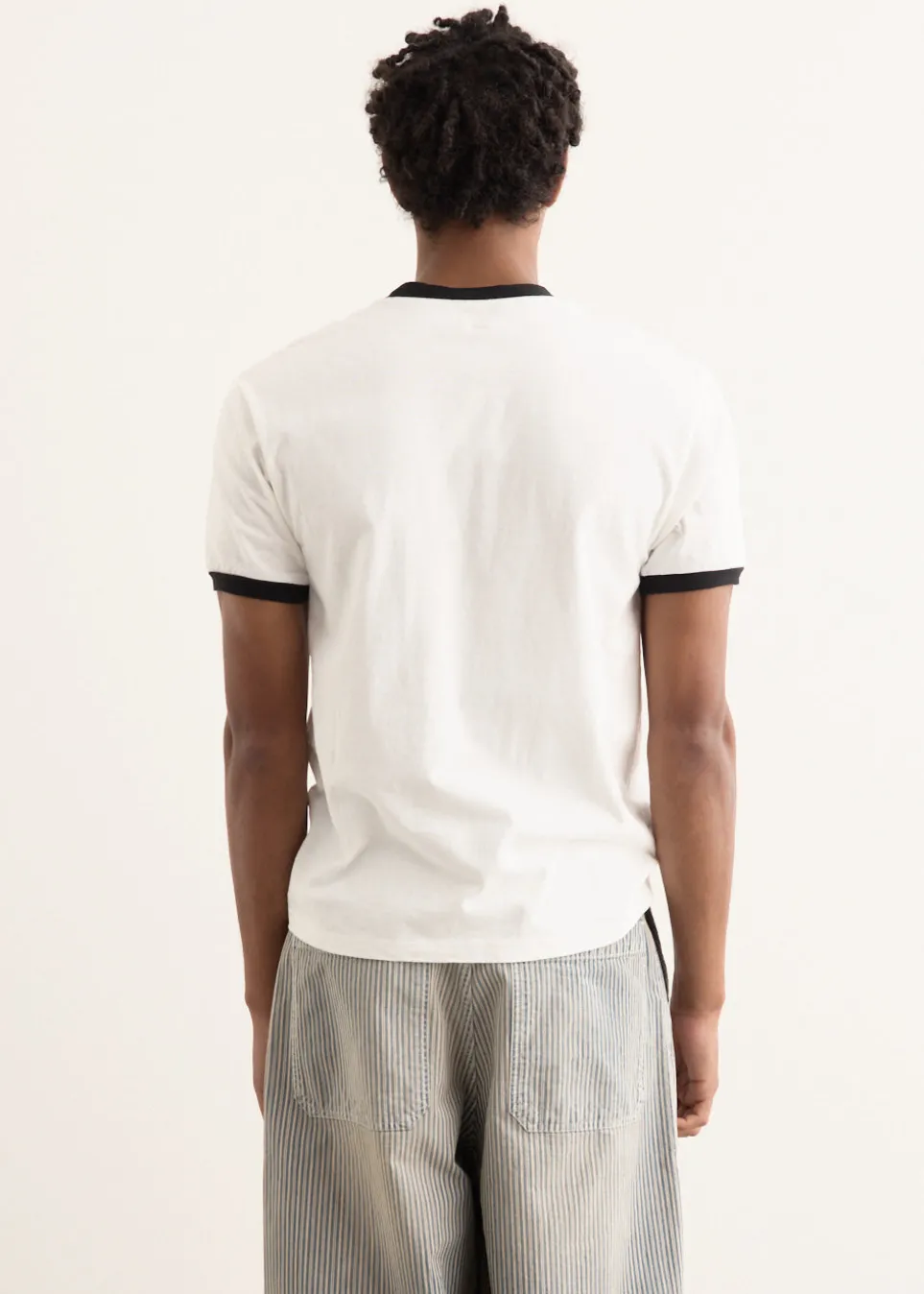 20/-Jersey Ringer T-Shirt (DENIM MEN LOVE CATS SCRATCH)