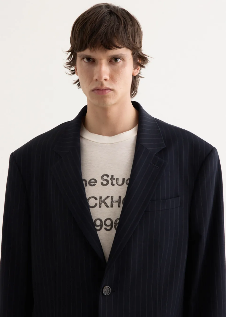 Jotam Vis Pinstripe Suit Jacket