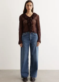Lace Flounce Blouse