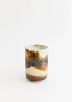 Large Teak Pinch Candle — Onsen