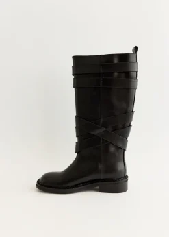 Layered Strap Boots