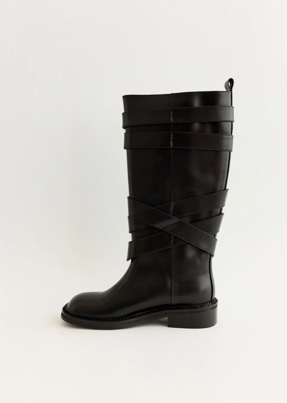 Layered Strap Boots