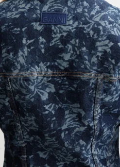 Lazer Denim Shaped Sleeve Blazer