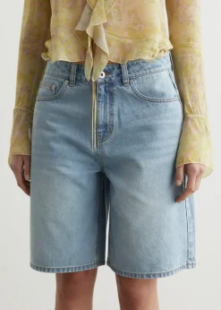 Lotus Denim Shorts