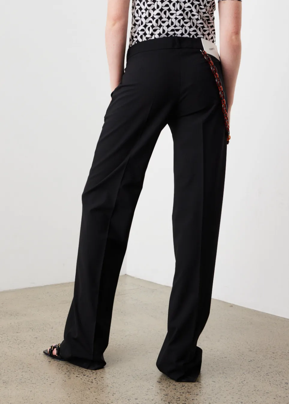 Low Rise Loose Tailored Trousers