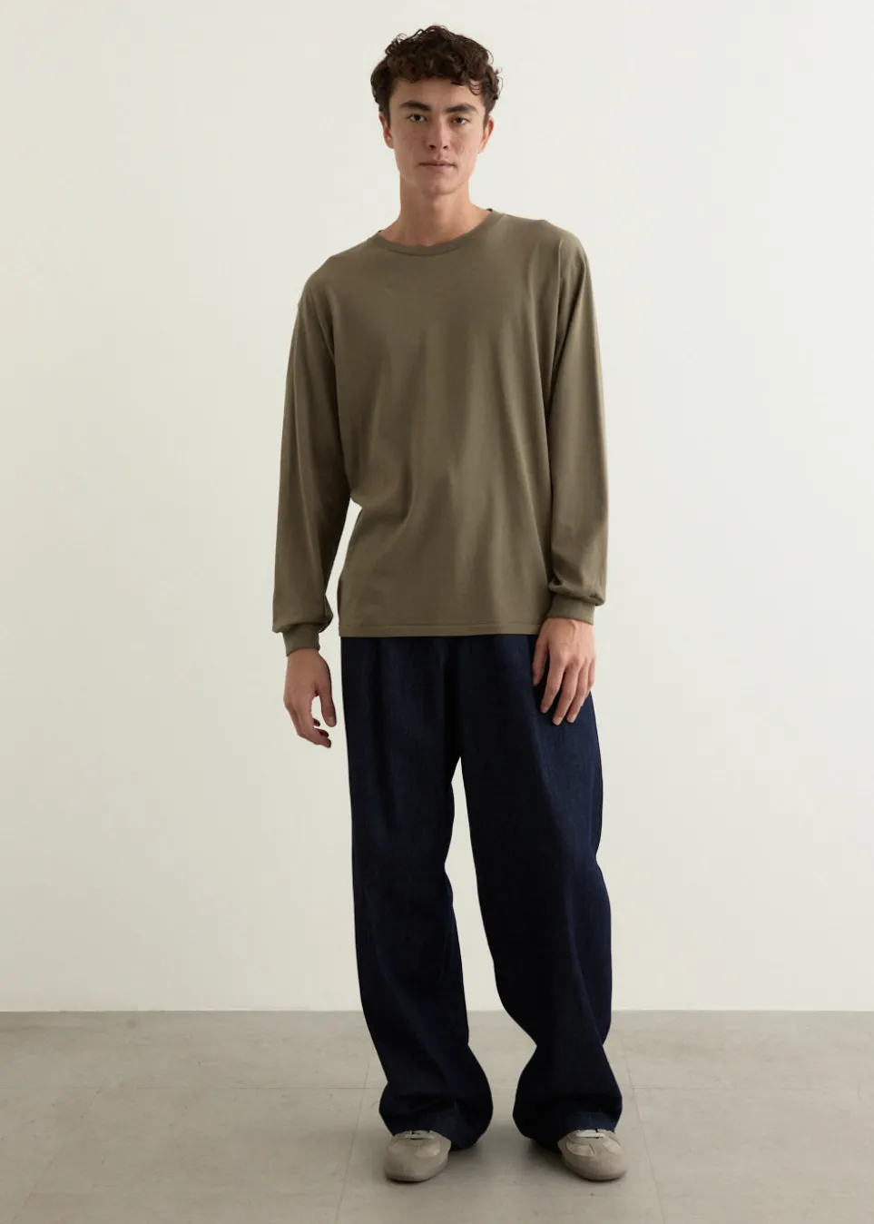 Luster Plaiting Long Sleeve T-Shirt