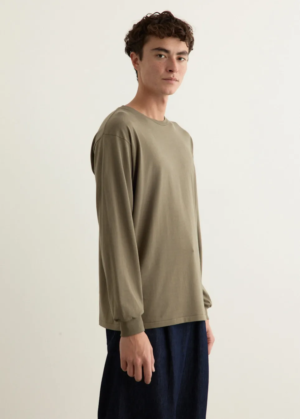 Luster Plaiting Long Sleeve T-Shirt