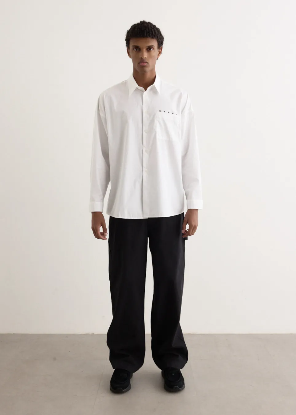 Marni Logo Poplin Shirt