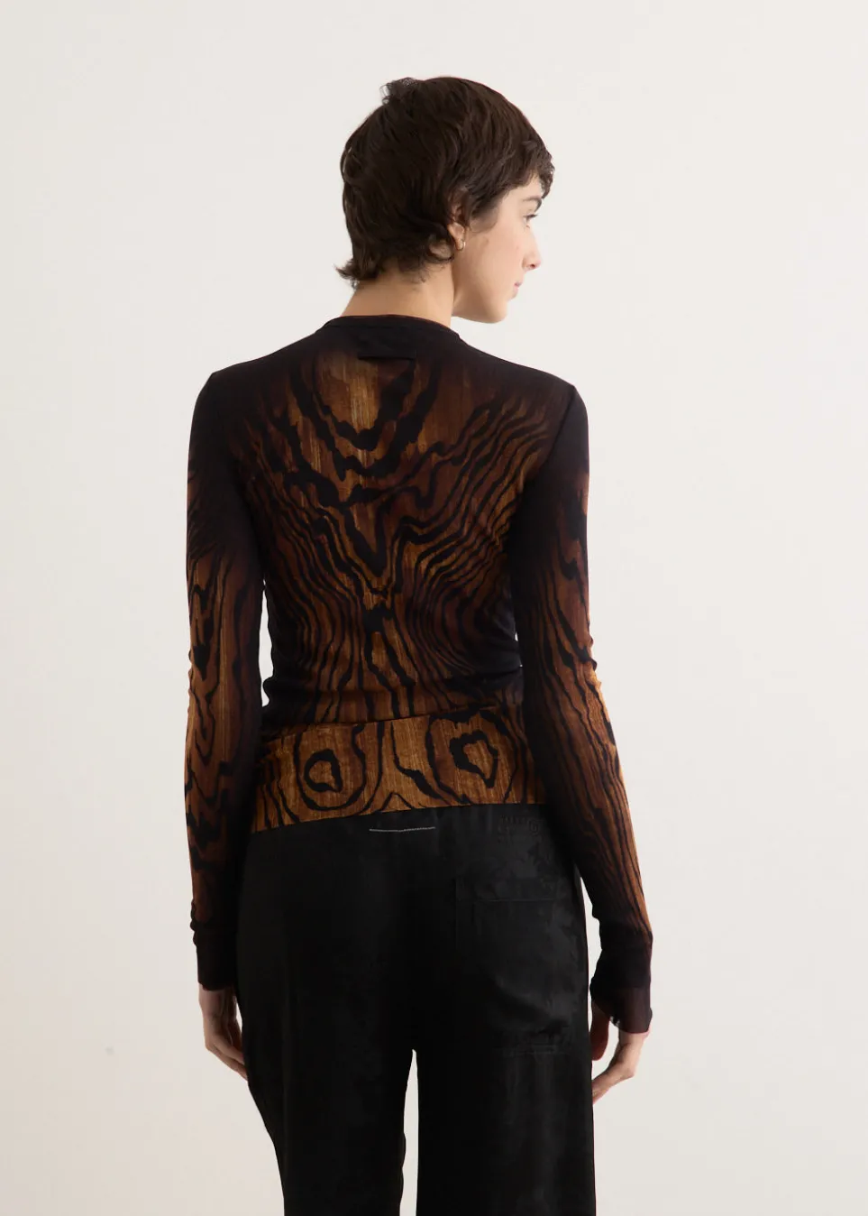 Mesh Long Sleeve Top