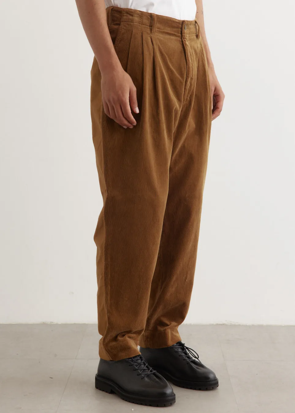 Moleskin x Corduroy Panel Pants