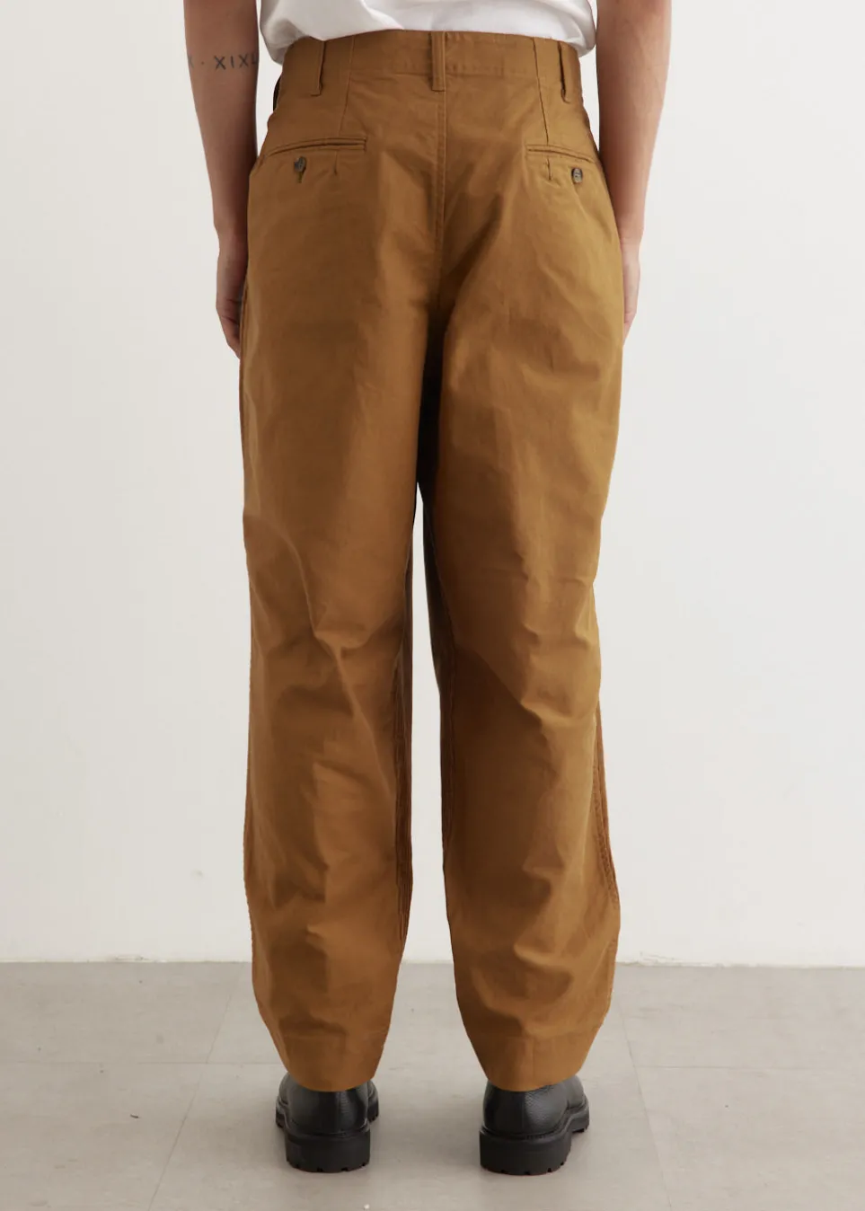 Moleskin x Corduroy Panel Pants