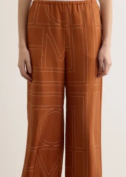 Monogram Silk Pj Pants