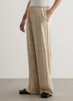 Monogram Silk Pyjama Bottoms