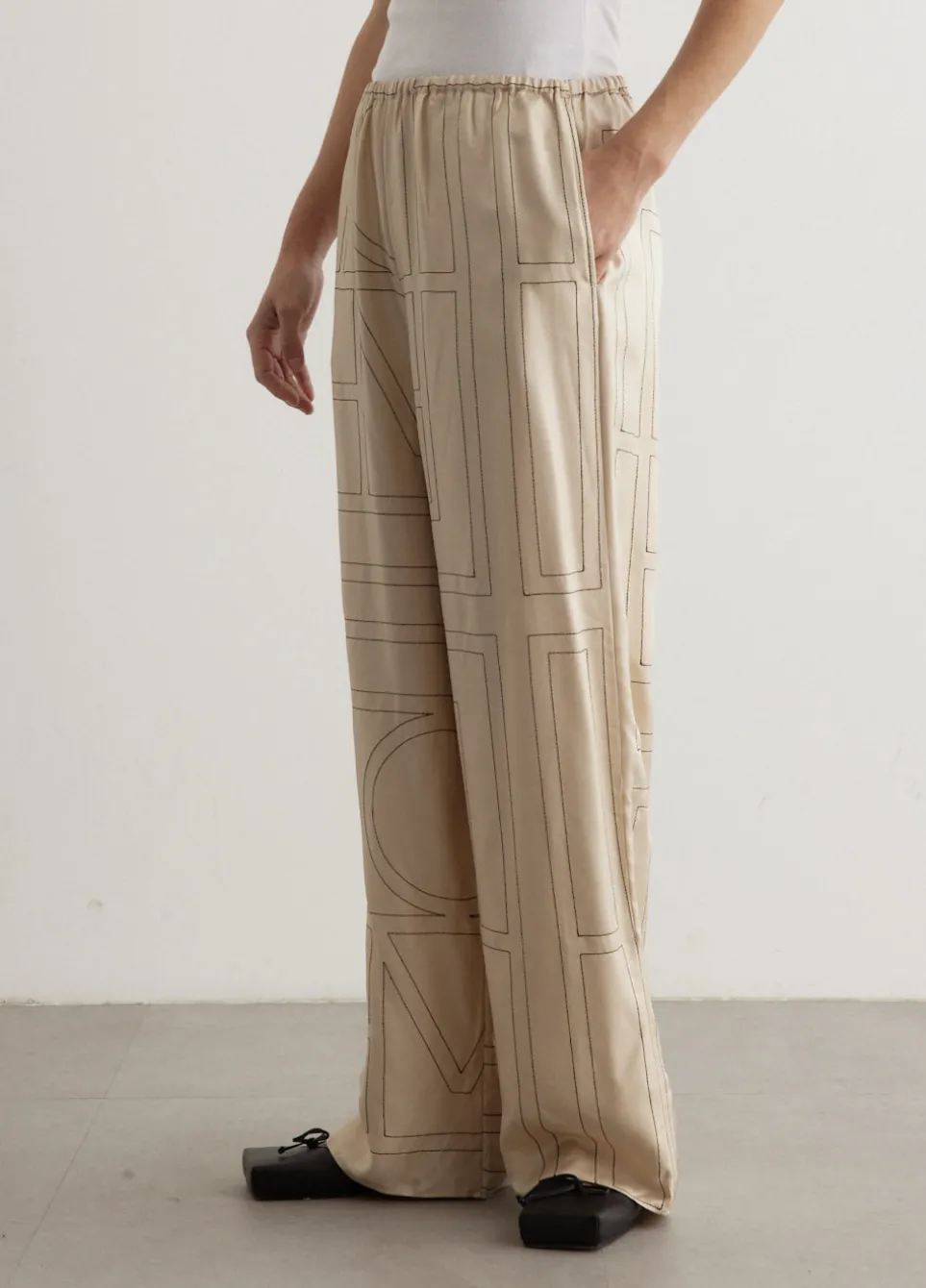 Monogram Silk Pyjama Bottoms