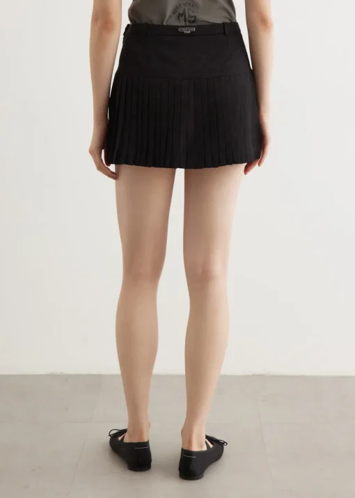 Moon Diamond Jacquard Pleated Skirt