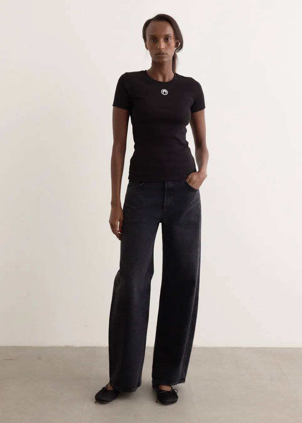 Moon Logo Jersey Baby Fit T-Shirt