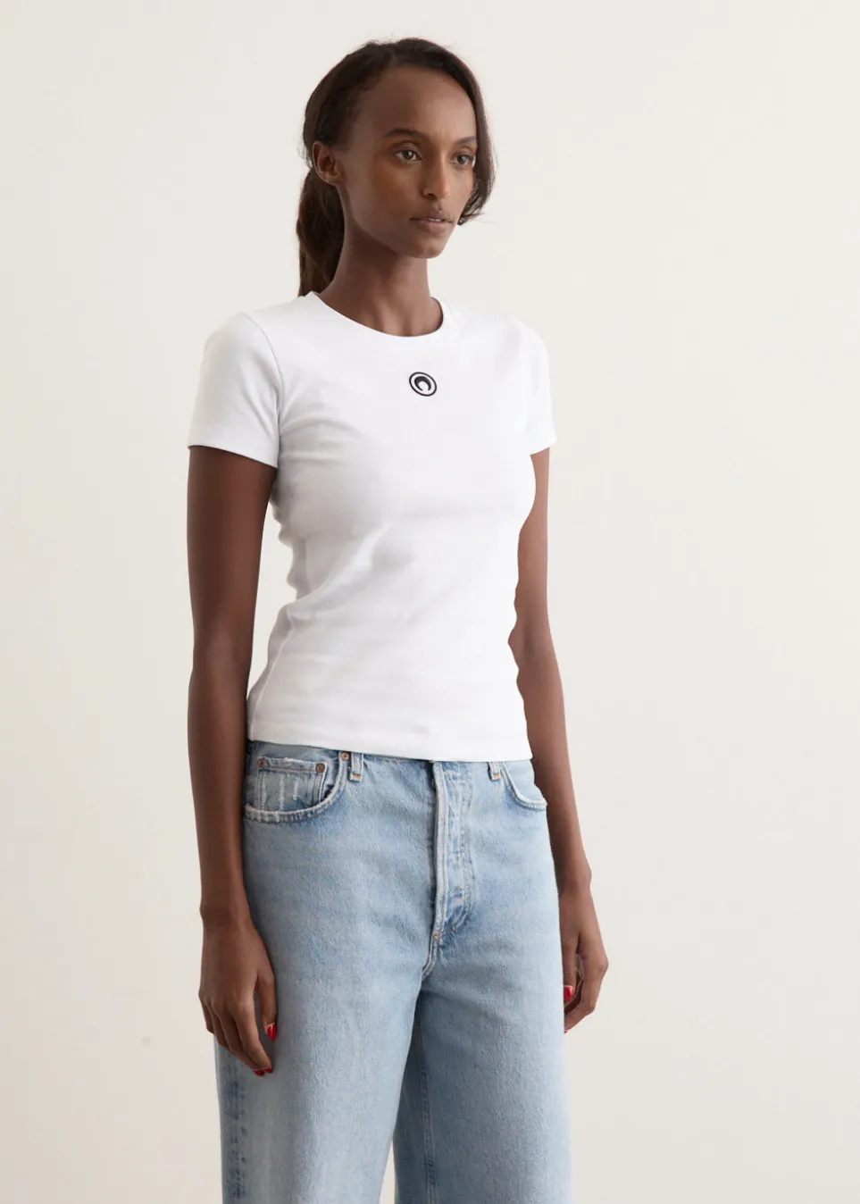 Moon Logo Jersey Baby Fit T-Shirt