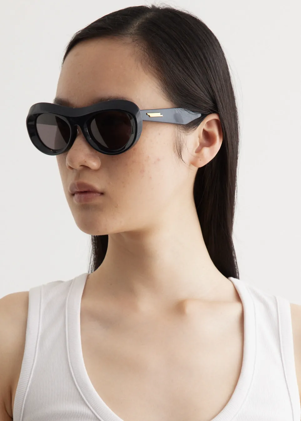 Moulded Round Acetate Sunglasses