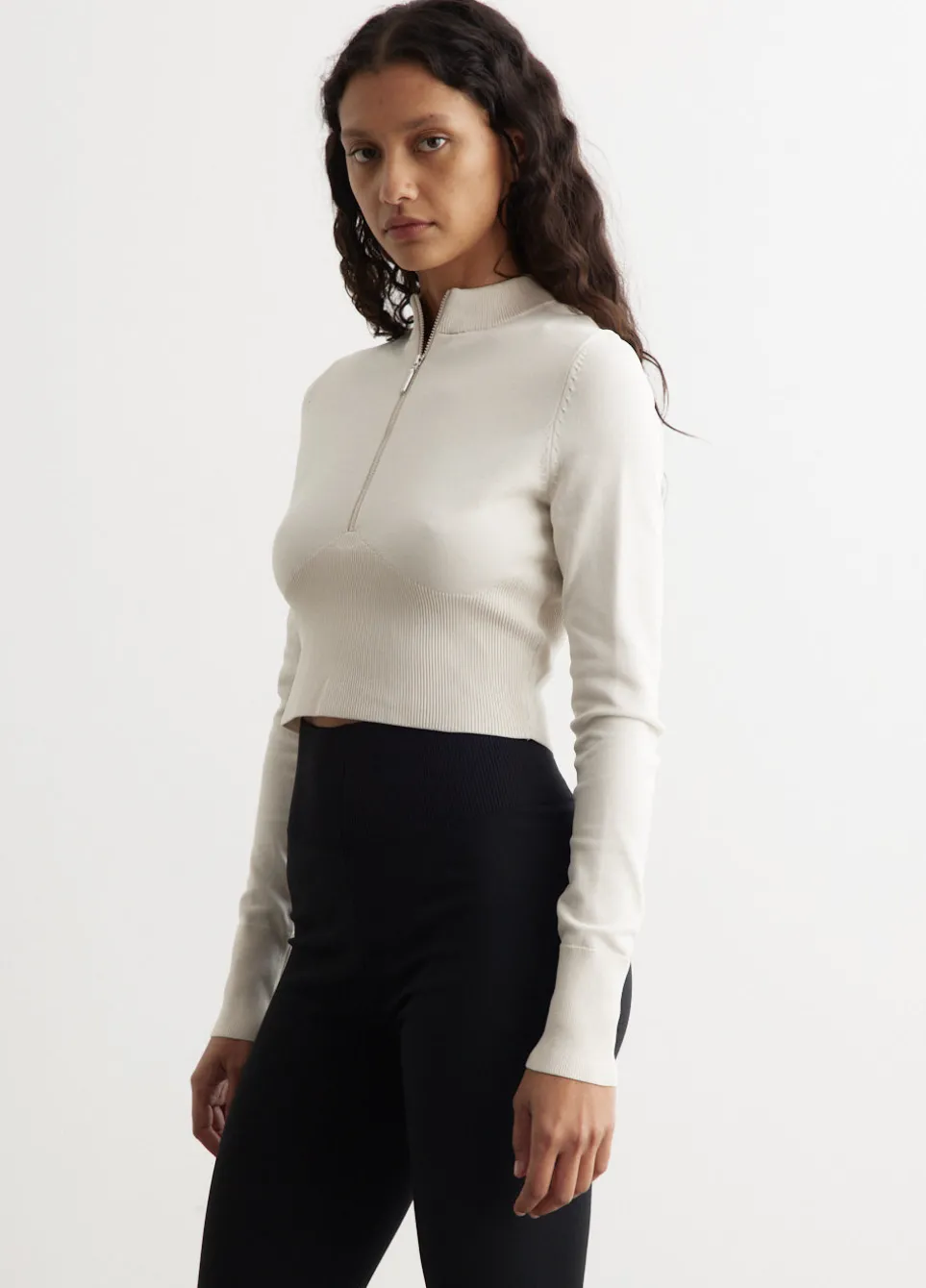 Nike Sportswear Chill Knit Cropped Sweater 1/2-Zip Top