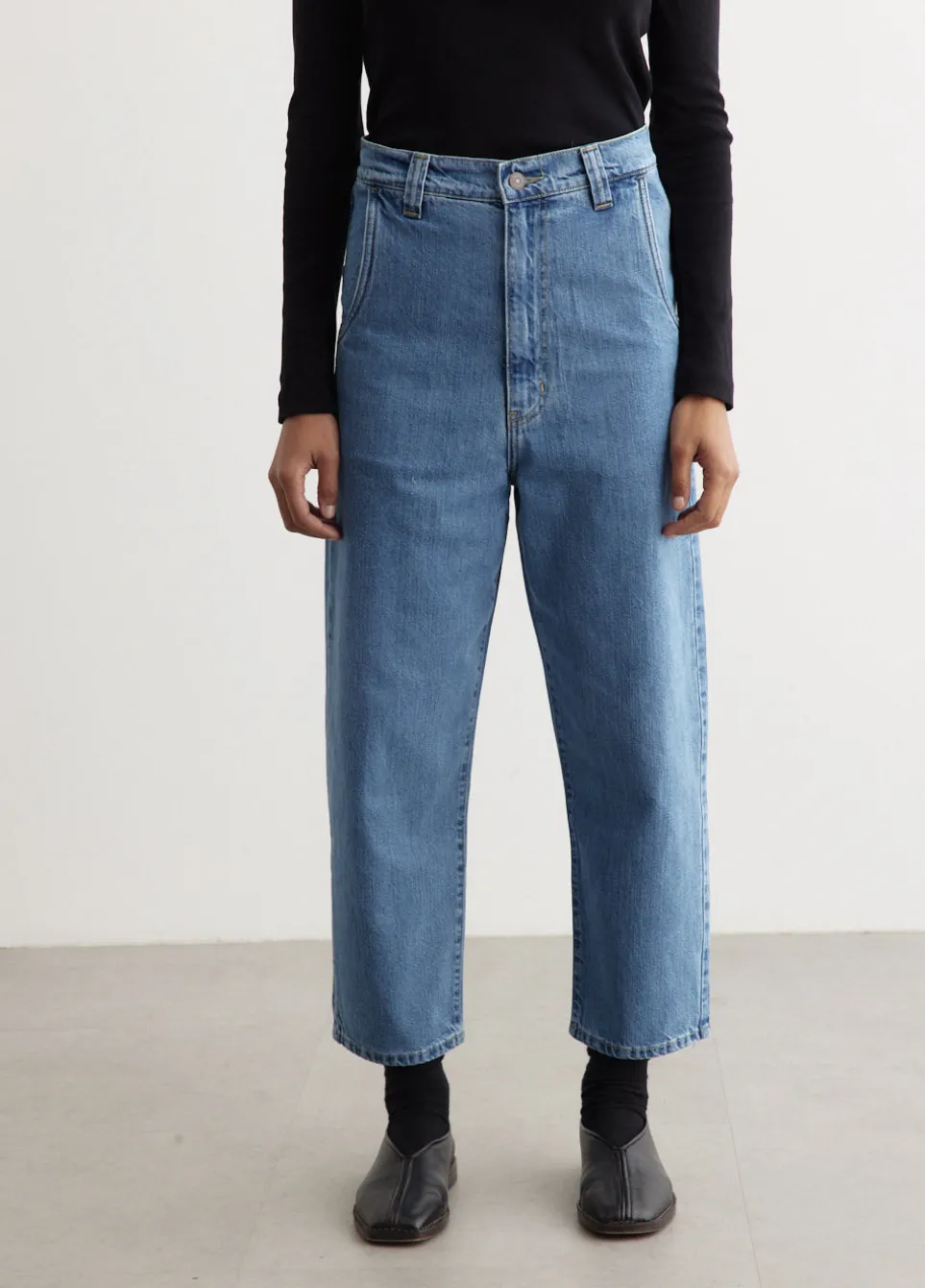 Organic Denim Low Rise Jeans