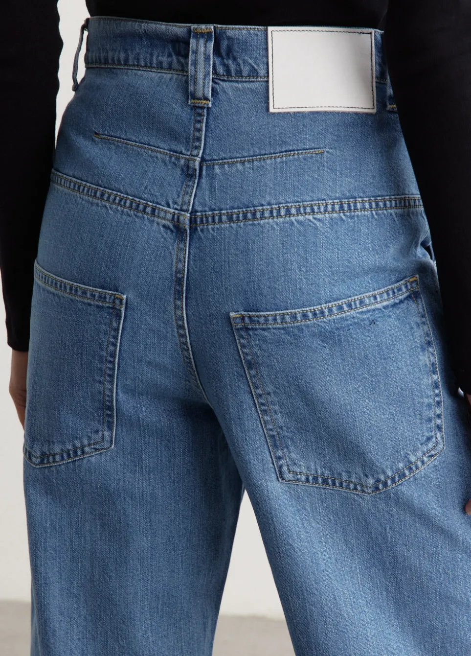 Organic Denim Low Rise Jeans