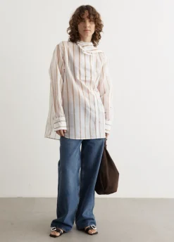 Organza Scarf Shirt