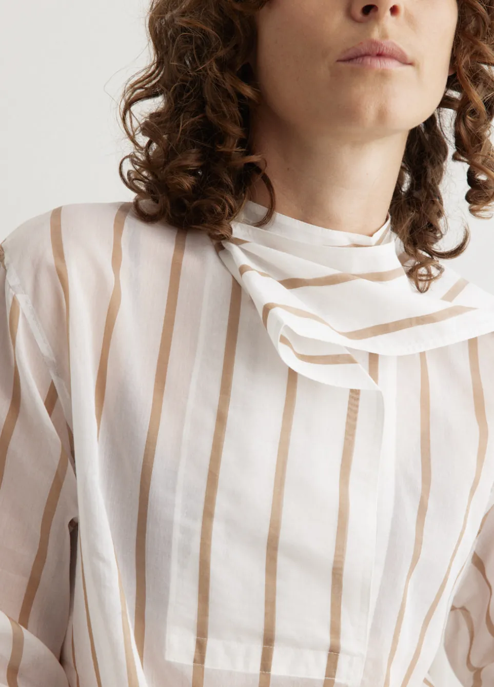 Organza Scarf Shirt
