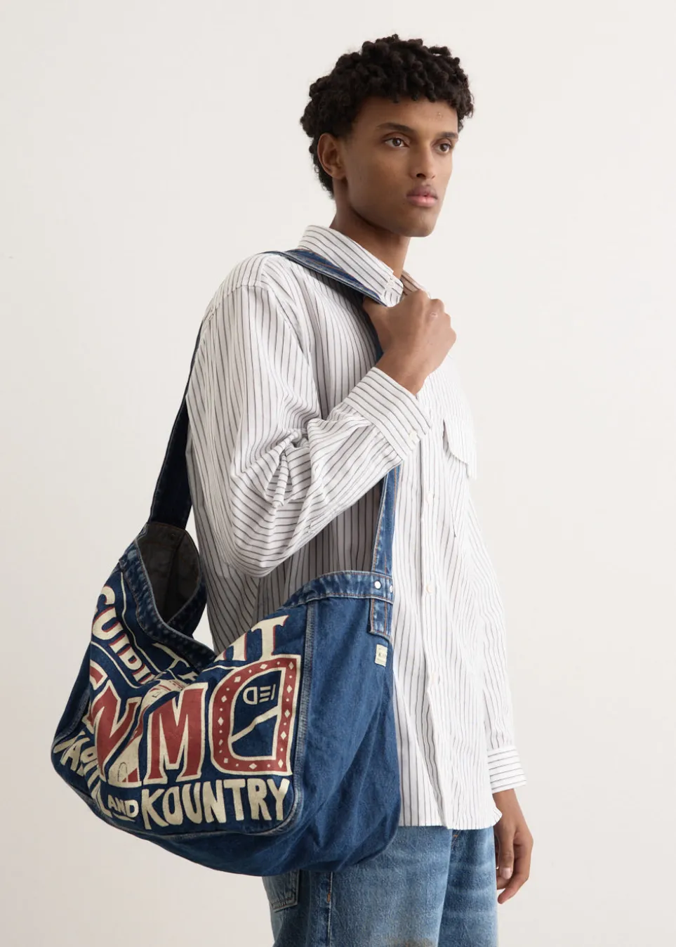 13oz Denim NEWS PAPER BAG (GUIDING LIGHT)