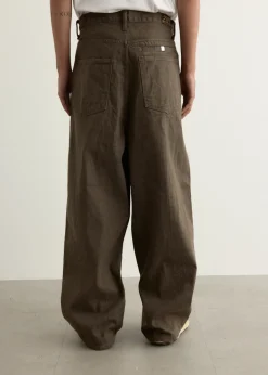 12oz YAGASURI Jacquard Denim PORT Baggy Pants