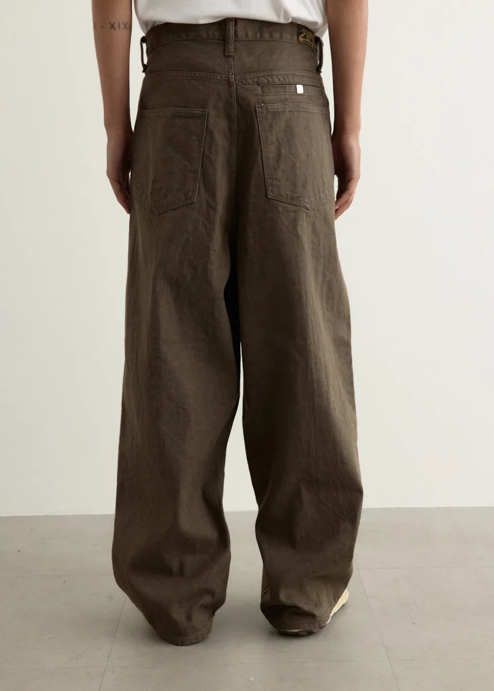 12oz YAGASURI Jacquard Denim PORT Baggy Pants