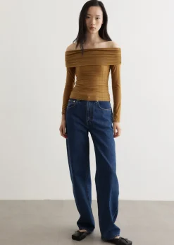 Pandemonium Draped Shoulder Top