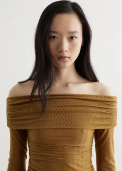 Pandemonium Draped Shoulder Top