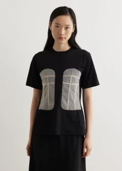 Panelled Bust Detail T-Shirt