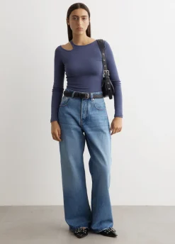 Pier Cut Out Neck Top